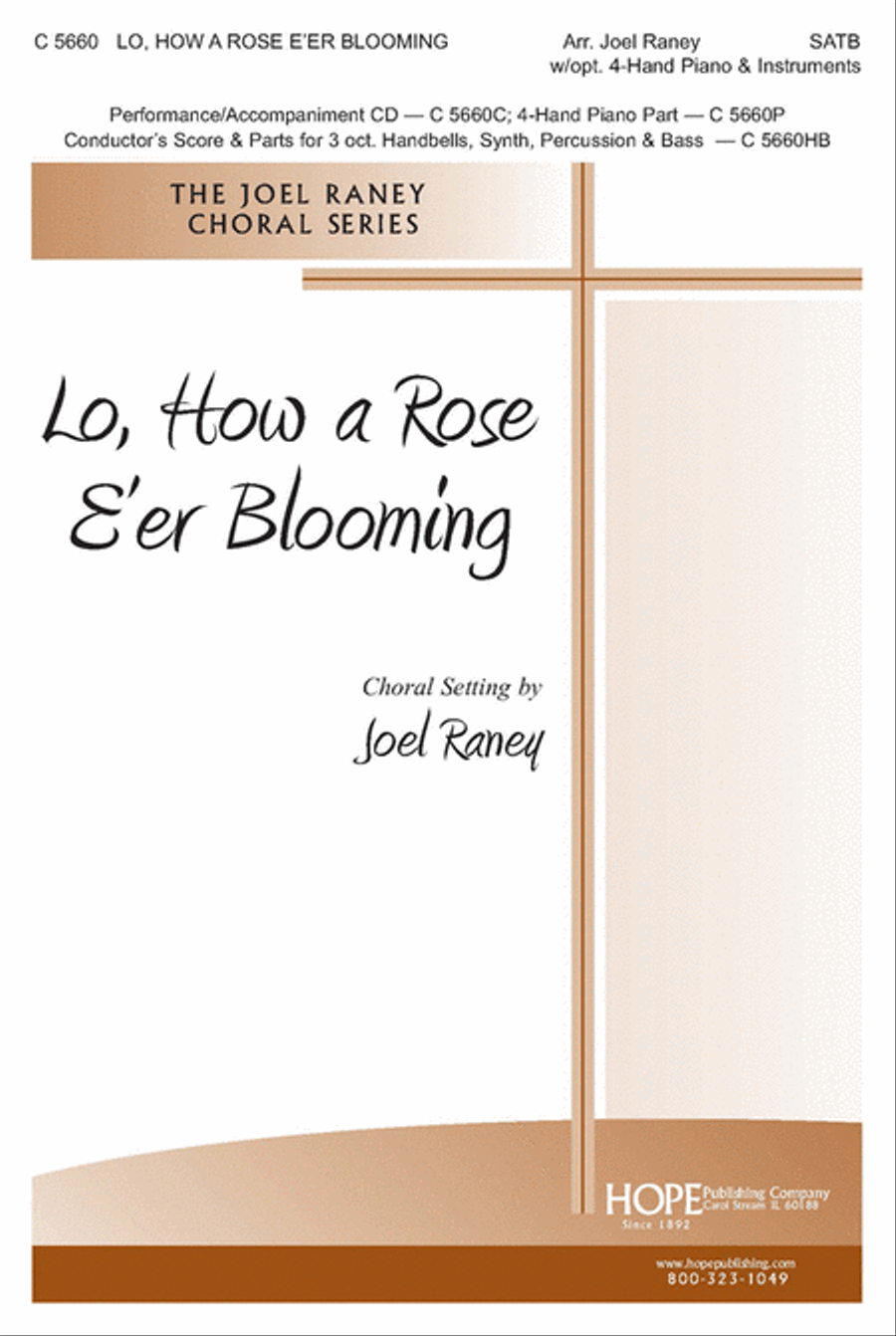 Lo, How a Rose E'er Blooming 4-Part scores gallery preview page 1