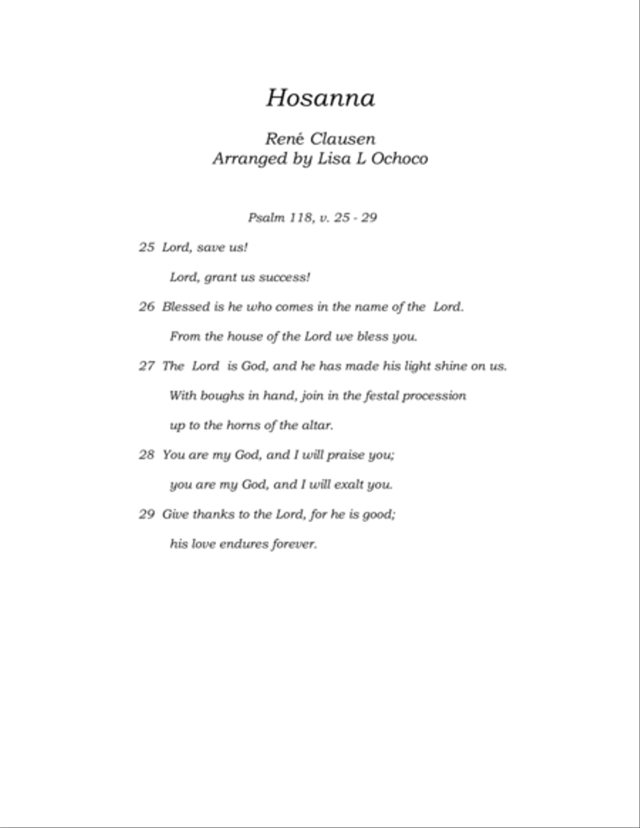 Hosanna Flute Choir scores gallery preview page 4