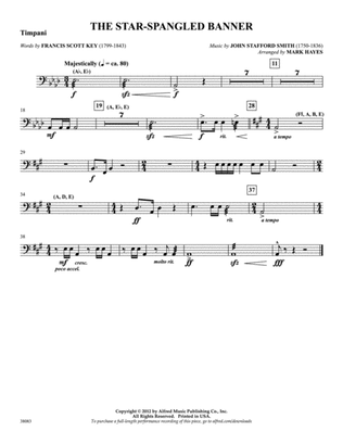 Book cover for The Star-Spangled Banner: Timpani