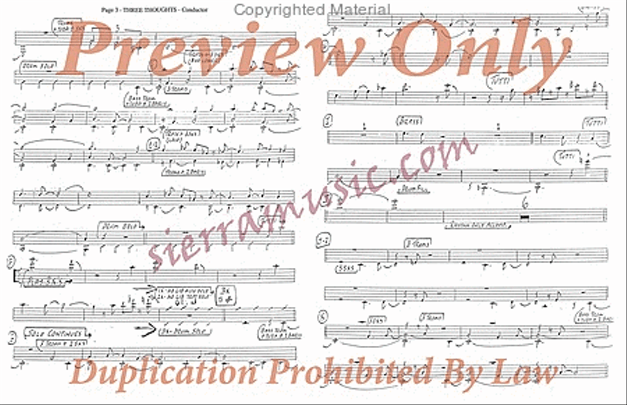 Three Thoughts Jazz Ensemble scores gallery preview page 3