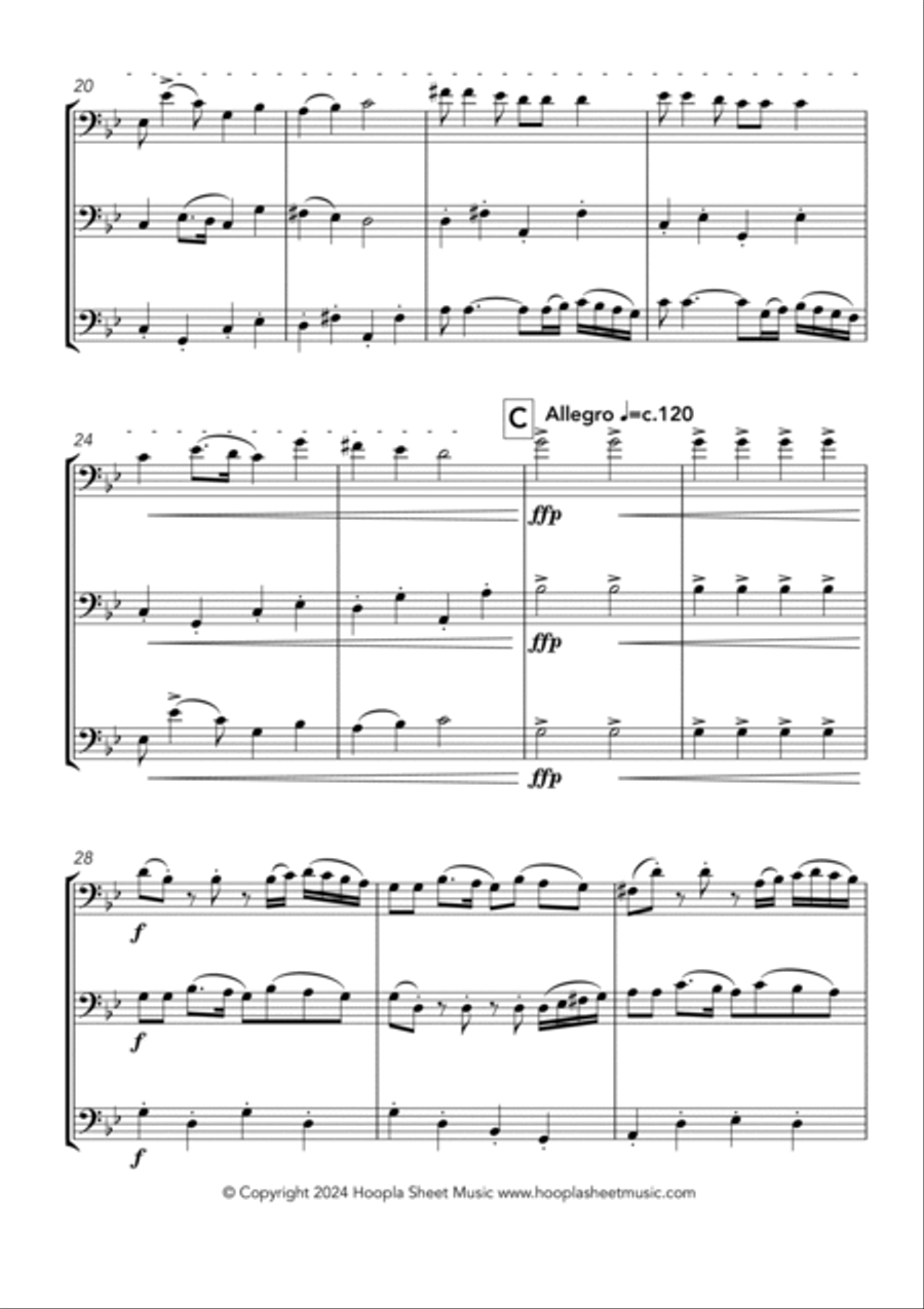 Hava Nagila Hava Nagila Trombone Solo scores gallery preview page 3