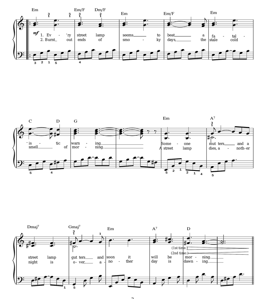 Memory (from Cats) Easy Piano scores gallery preview page 3