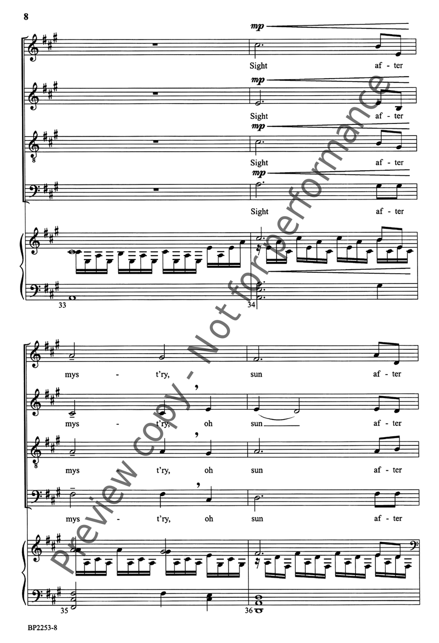 All Things New (Hagenberg) 4-Part scores gallery preview page 9