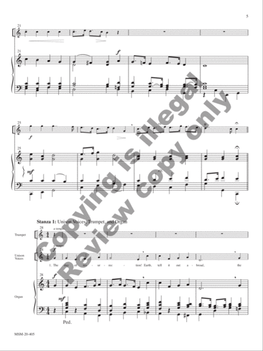 The Day of Resurrection Choir scores gallery preview page 31