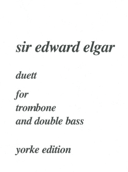 Duetti for Trombone and Double Bass