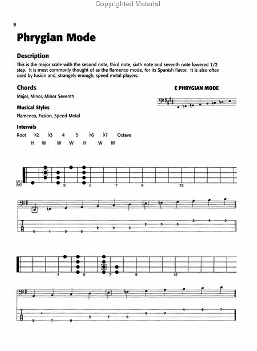 Alfred's Basic Bass Scales & Modes Bass Guitar scores gallery preview page 3