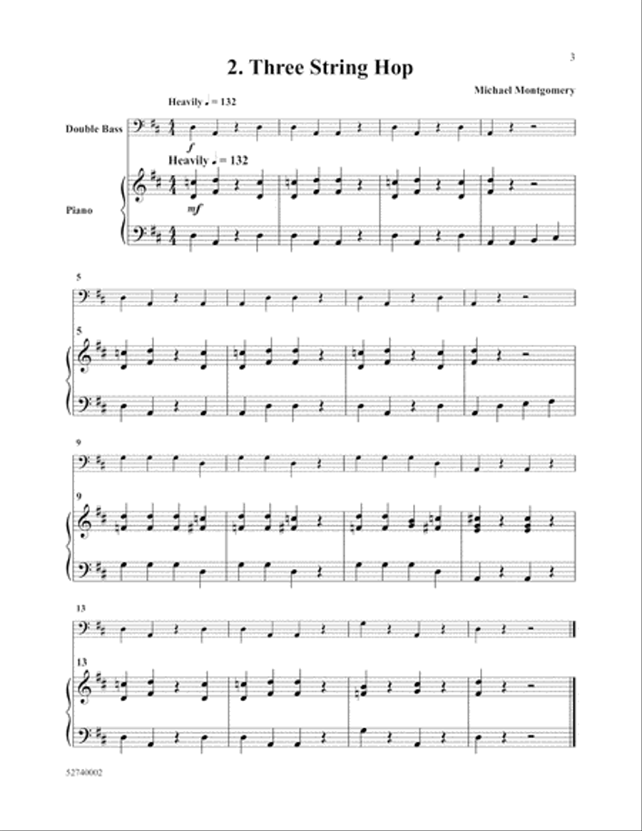 Six Open String Solos Double Bass scores gallery preview page 3