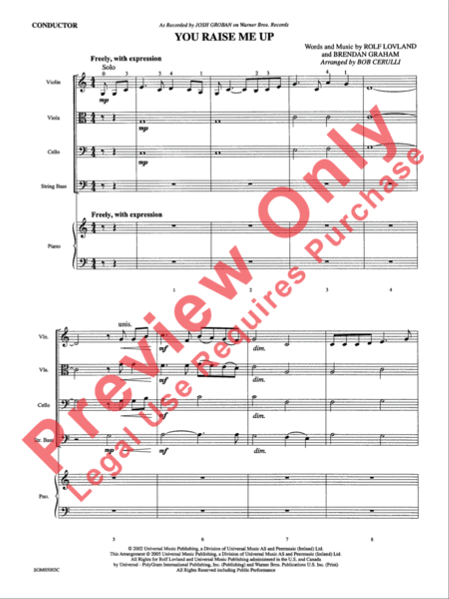 You Raise Me Up You Raise Me Up String Orchestra scores gallery preview page 4