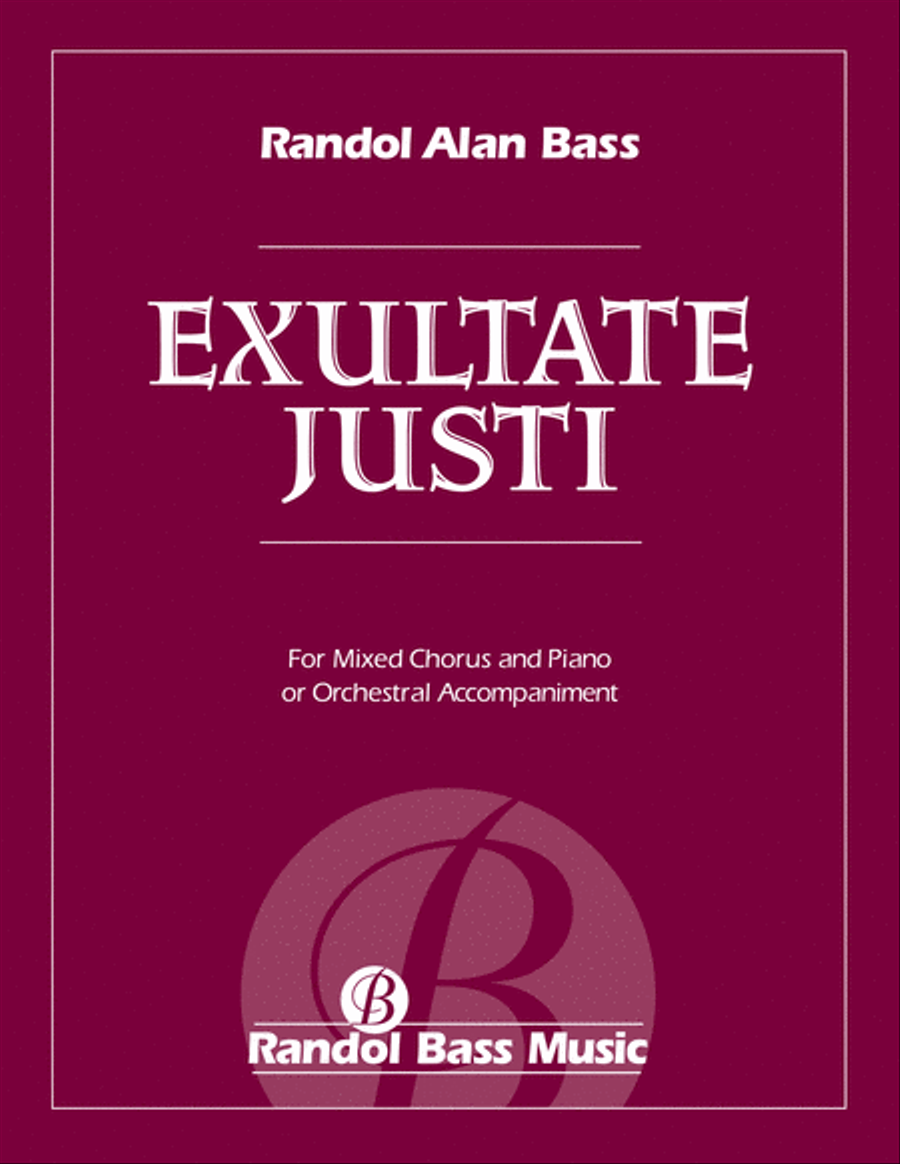 Exultate Justi 4-Part scores gallery preview page 1
