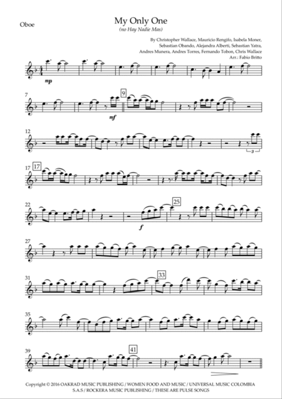 My Only One (no Hay Nadie Mas) Piano scores gallery preview page 6