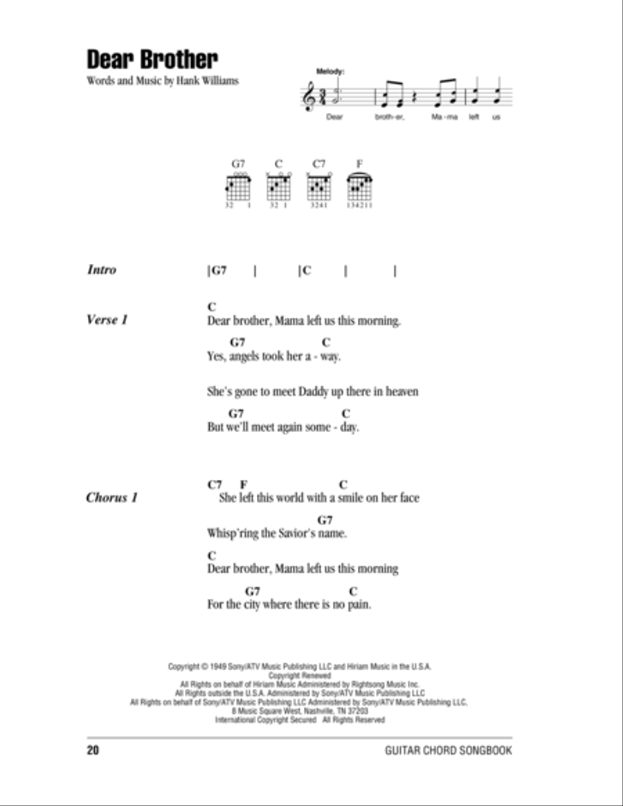 Dear Brother Electric Guitar scores gallery preview page 1