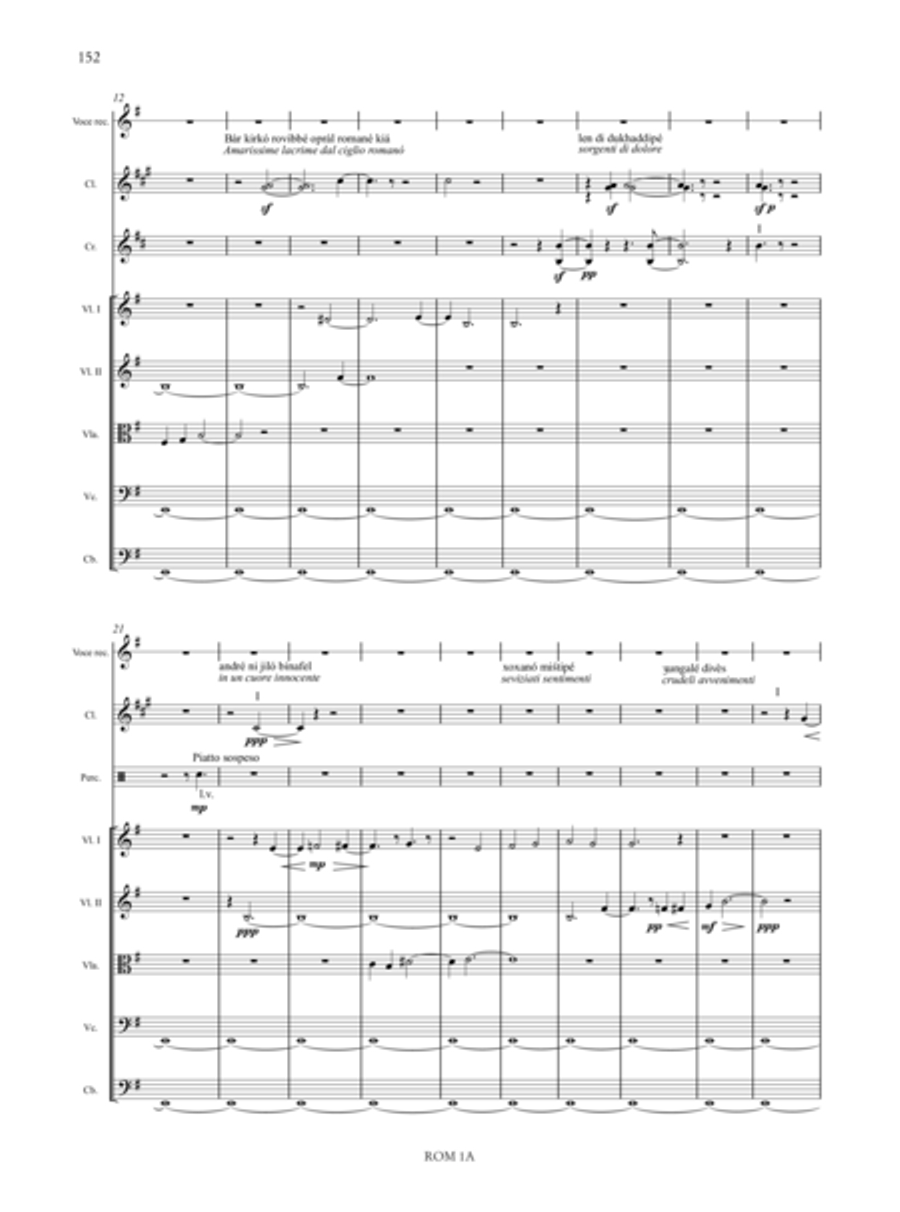 Romanó Drom (Romany Caravan) for Accordion, Voice and Orchestra Orchestra scores gallery preview page 53