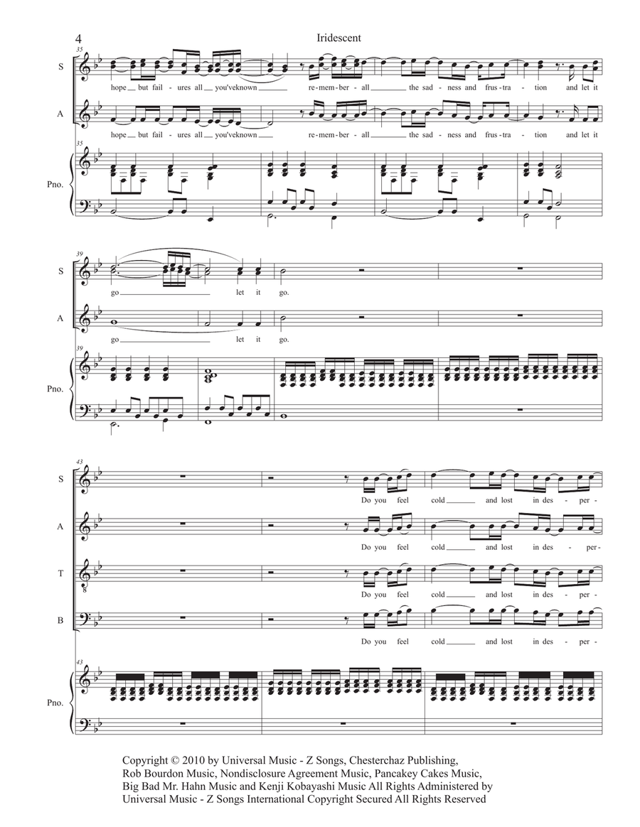 Iridescent Iridescent 4-Part scores gallery preview page 6