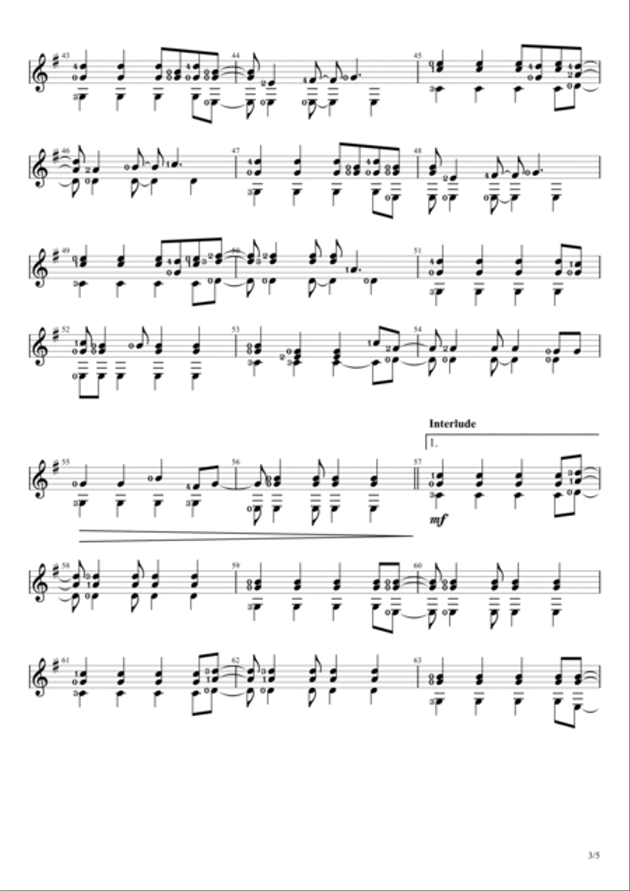 Viva La Vida Viva La Vida Acoustic Guitar scores gallery preview page 3