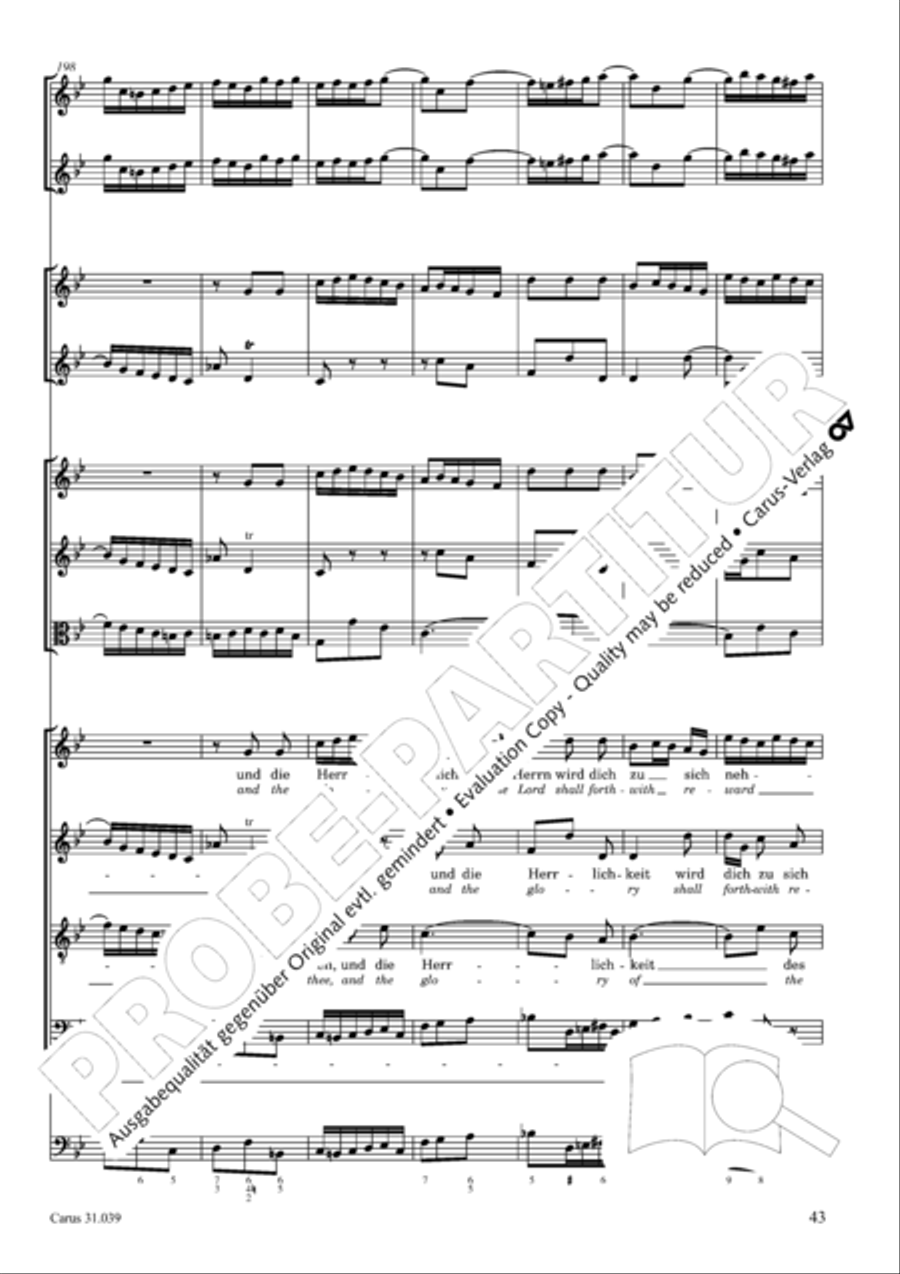 Give the hungry ones thy bread (Brich dem Hungrigen dein Brot) 4-Part scores gallery preview page 43