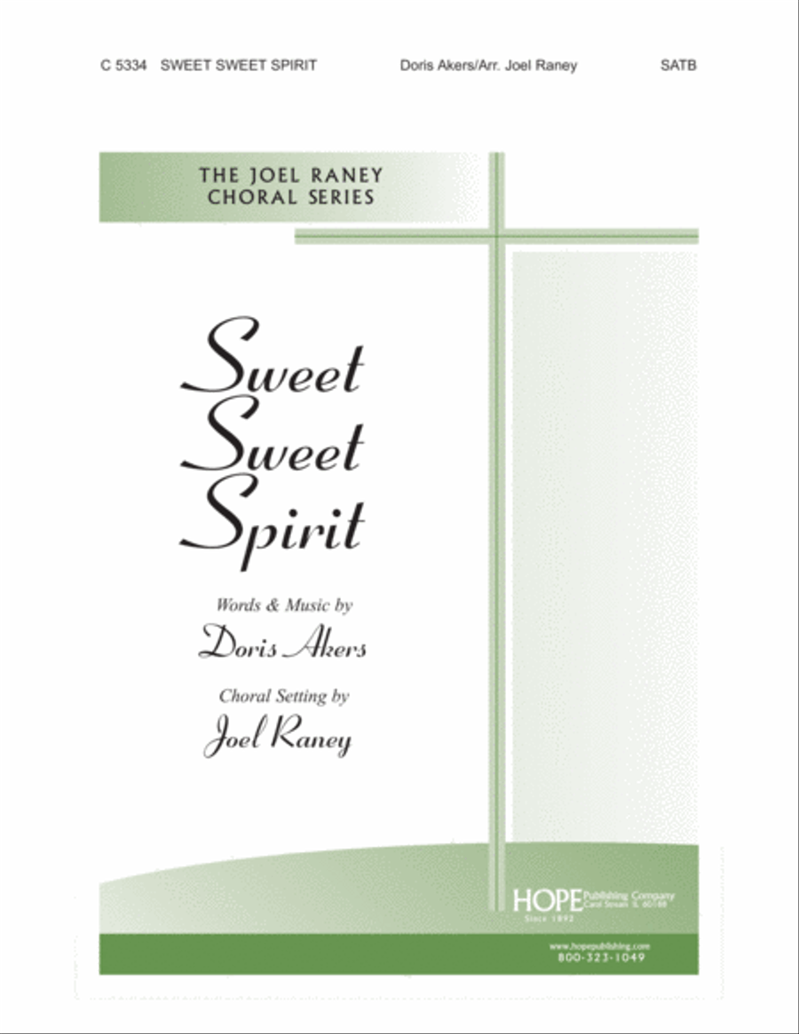 Sweet, Sweet Spirit 4-Part scores gallery preview page 1