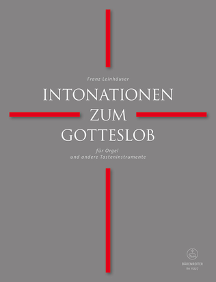 Book cover for Intonationen zum Gotteslob für Orgel und andere Tasteninstrumente