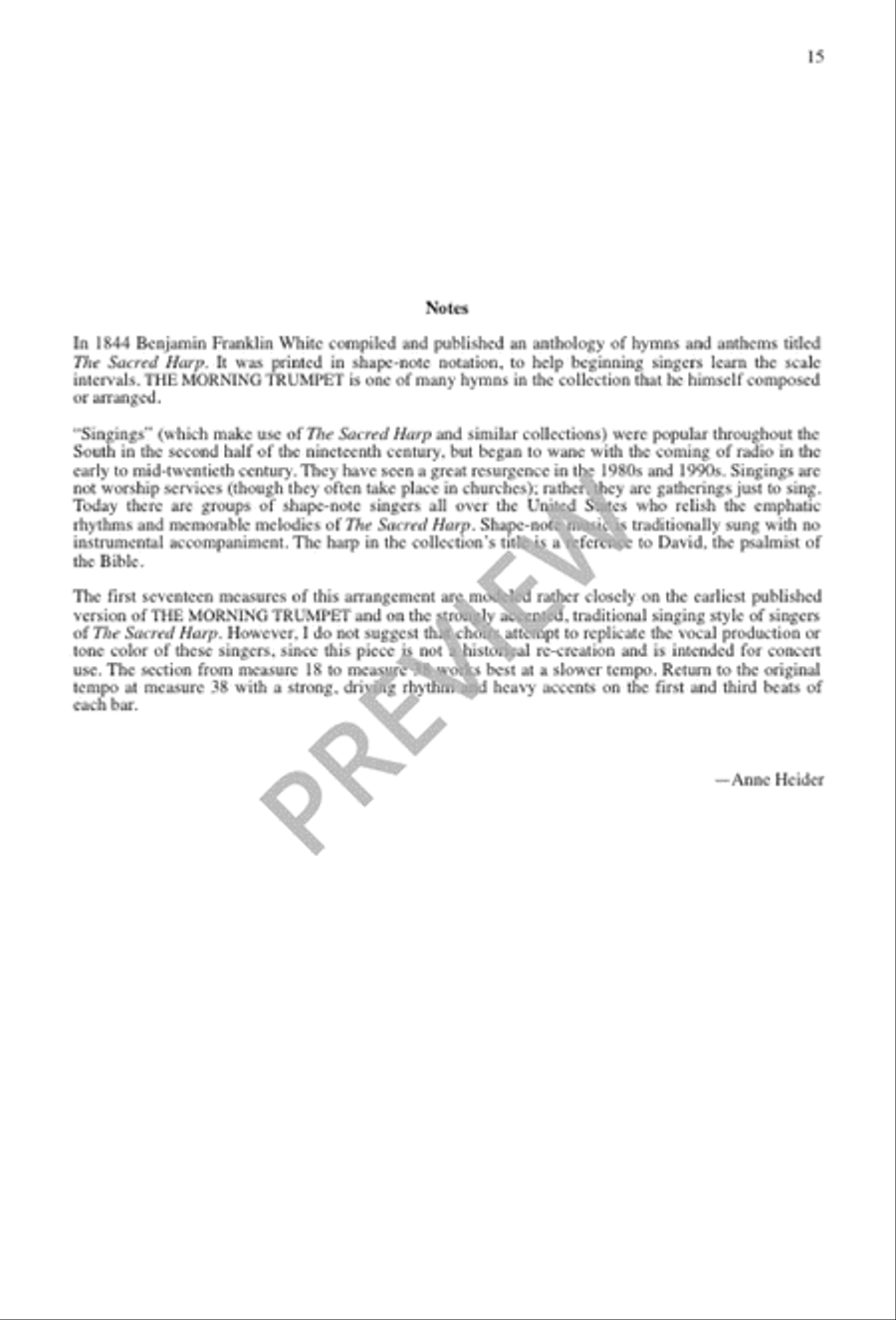 The Morning Trumpet Divisi scores gallery preview page 15