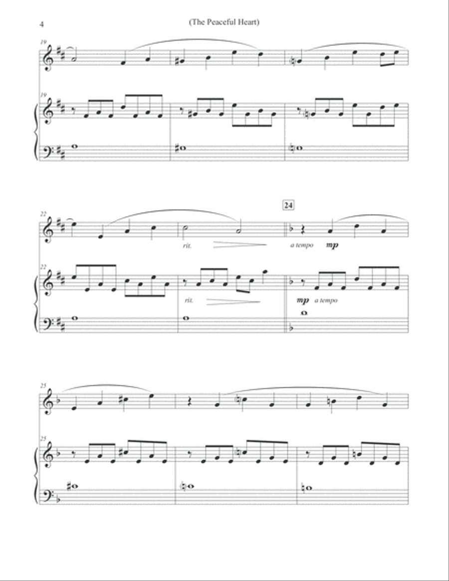 The Peaceful Heart - Oboe & Piano Piano scores gallery preview page 4