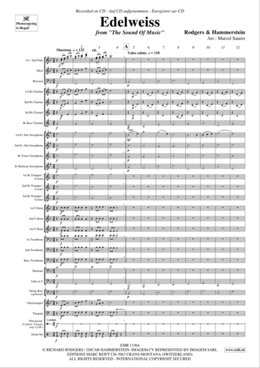 Edelweiss Edelweiss Concert Band scores gallery preview page 4