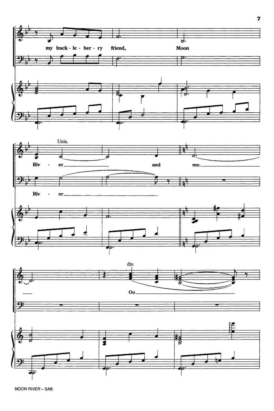 Moon River 3-Part scores gallery preview page 5