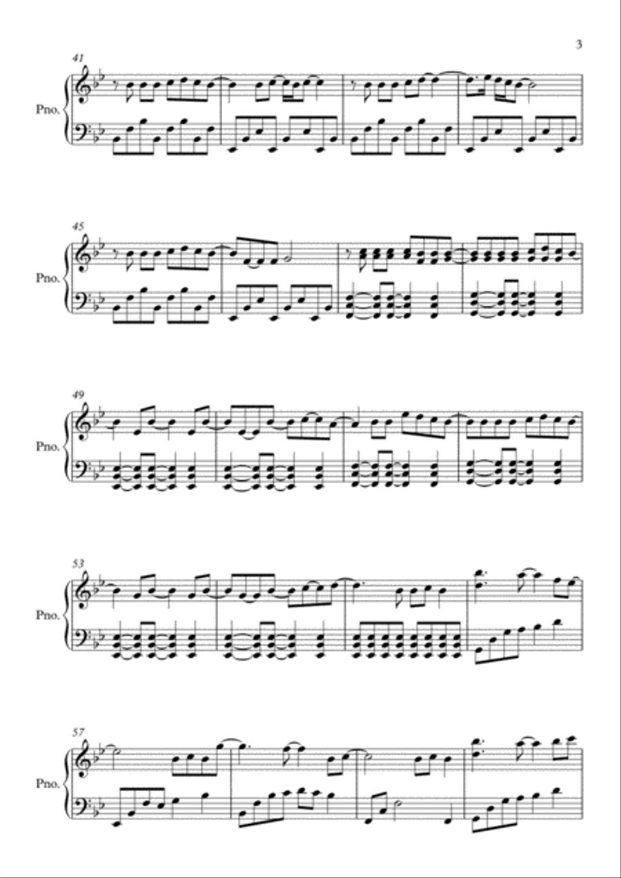 Rewrite The Stars Rewrite The Stars Piano Solo scores gallery preview page 3