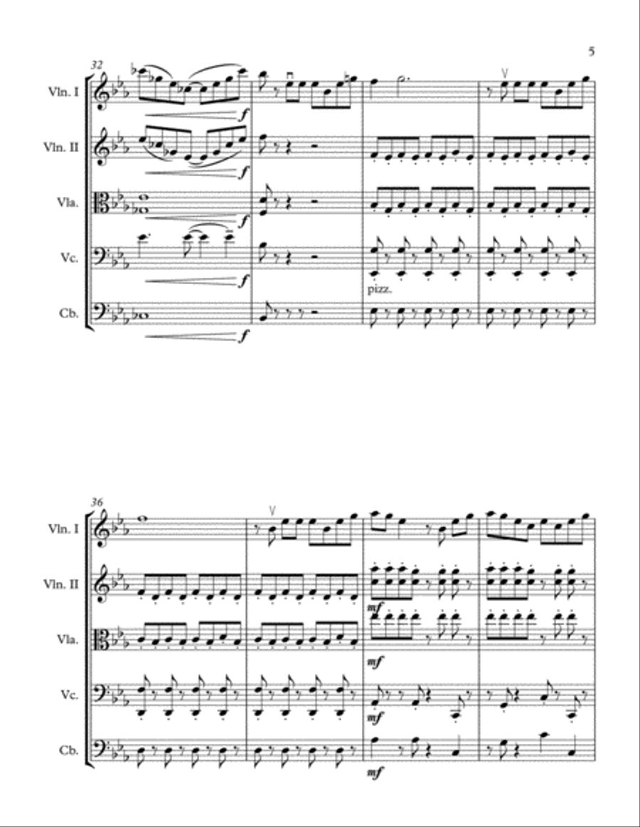 Do You Want To Build A Snowman? String Orchestra scores gallery preview page 5