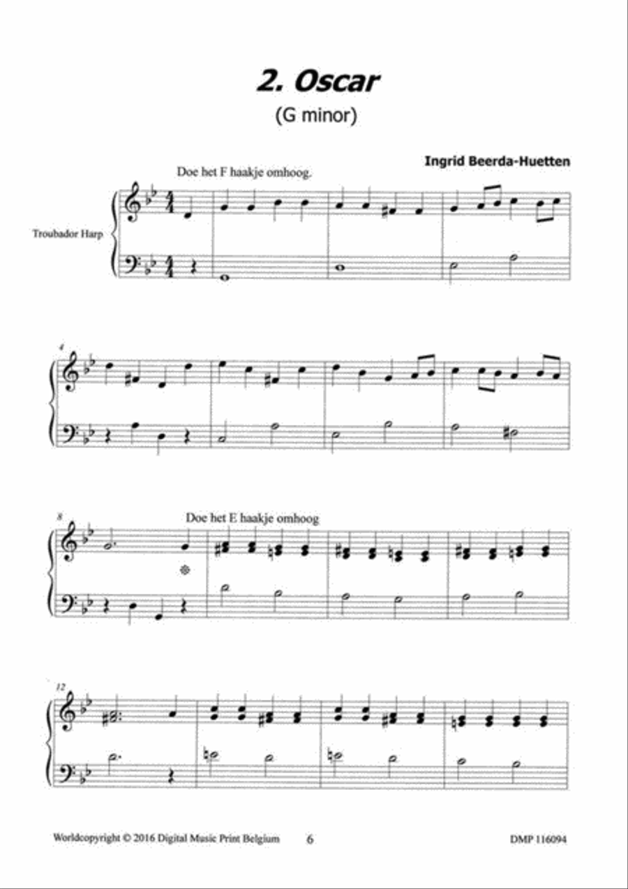 Delightful Pieces 2 Harp scores gallery preview page 3