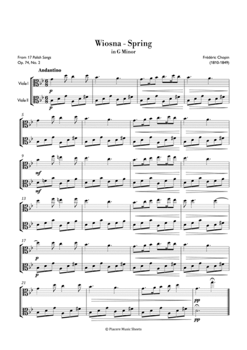 Chopin - Andantino from Wiosna (Spring) in G Minor - Intermediate image number null