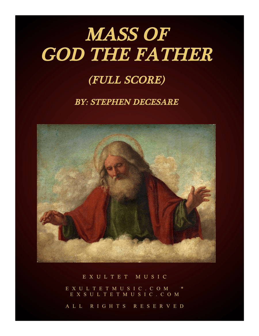 Mass of God the Father (Full Score) 4-Part scores gallery preview page 1