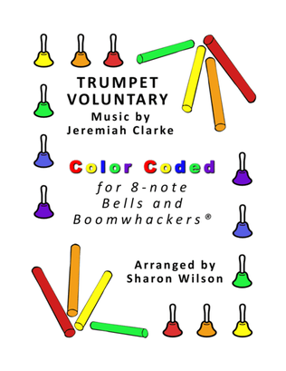 Trumpet Voluntary for 8-note Bells and Boomwhackers® (with Color Coded Notes)