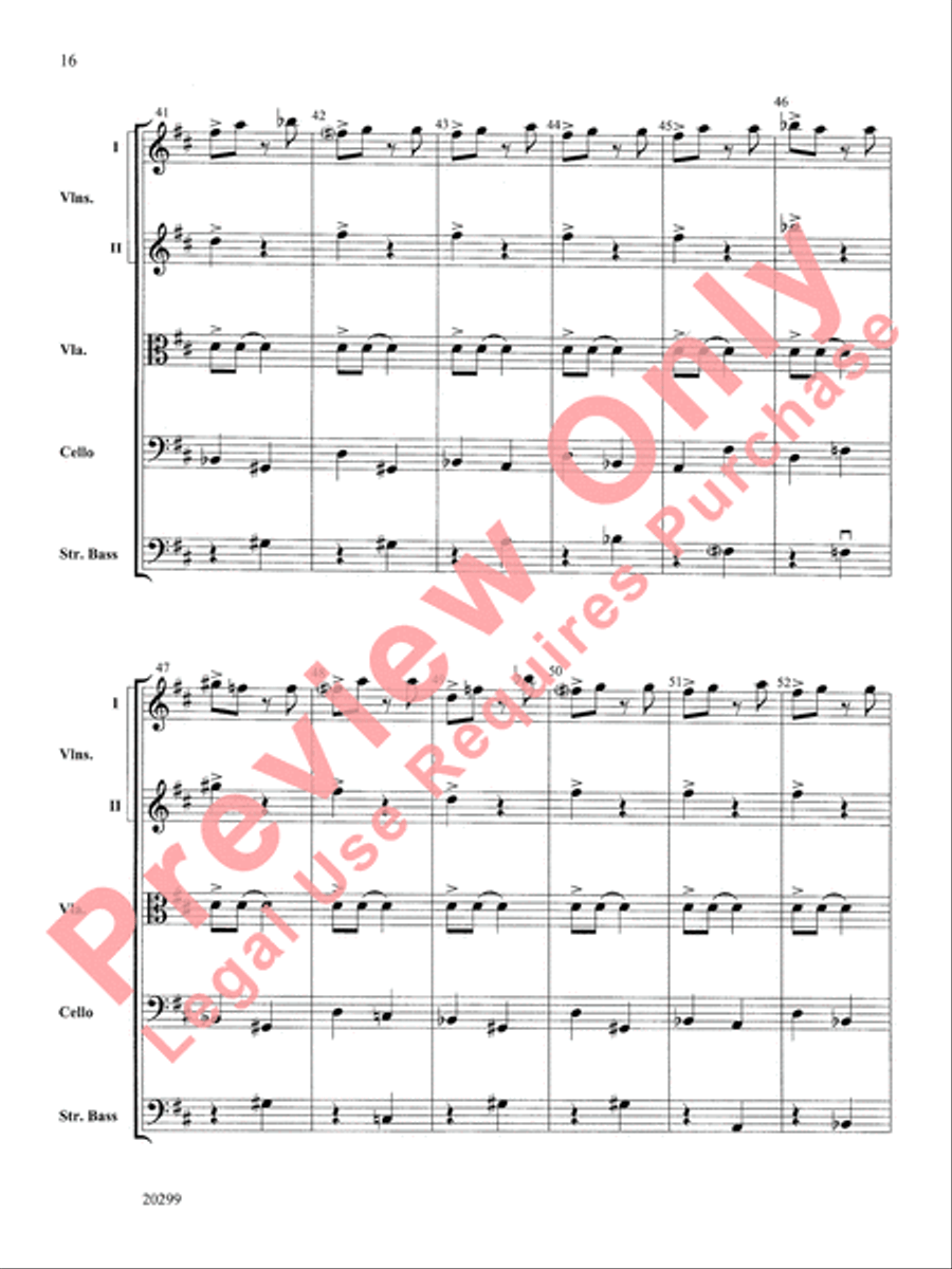 Pictures at an Exhibition, Selections from String Orchestra scores gallery preview page 17