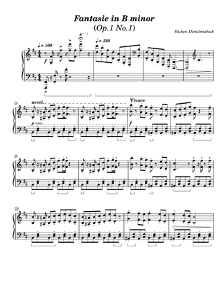 Fantasie in B minor - Ruben Dimitrashuk (Op.1 No.1)