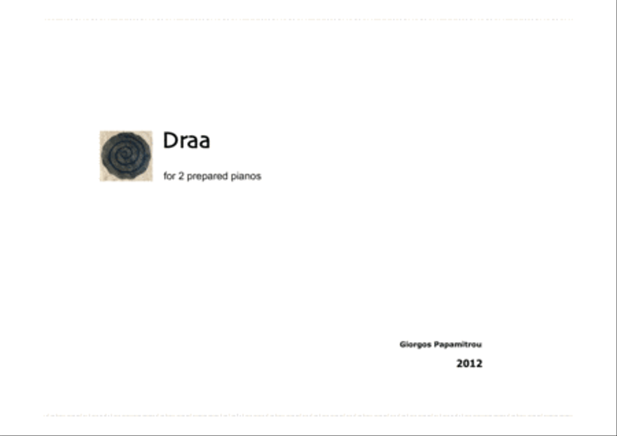 Draa Draa 2 Pianos, 4-Hands scores gallery preview page 1