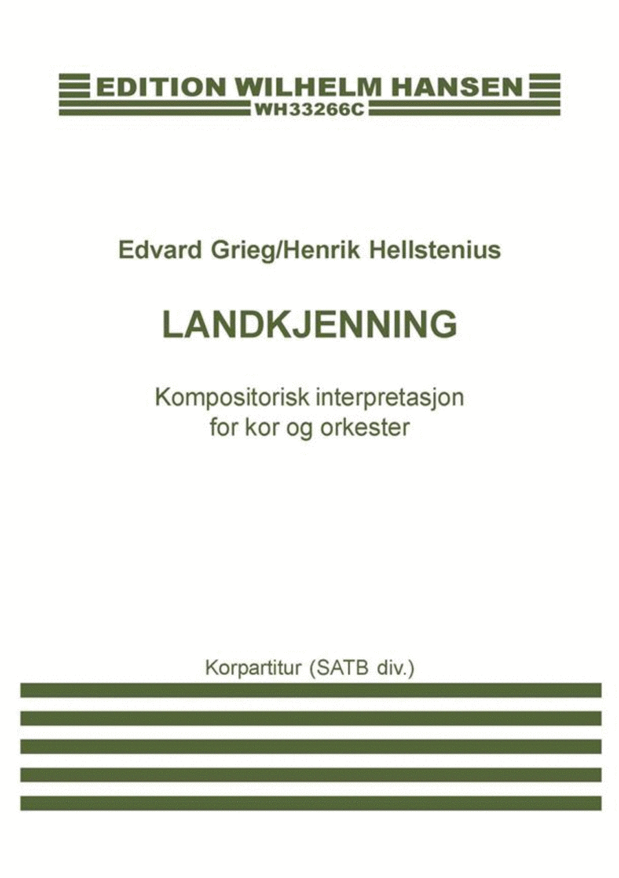 Edvard Grieg: Landkjenning (Vocal Score)