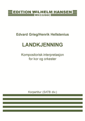 Book cover for Edvard Grieg: Landkjenning (Vocal Score)