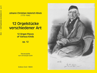 Book cover for 12 Organ Pieces of Various Kinds op. 12