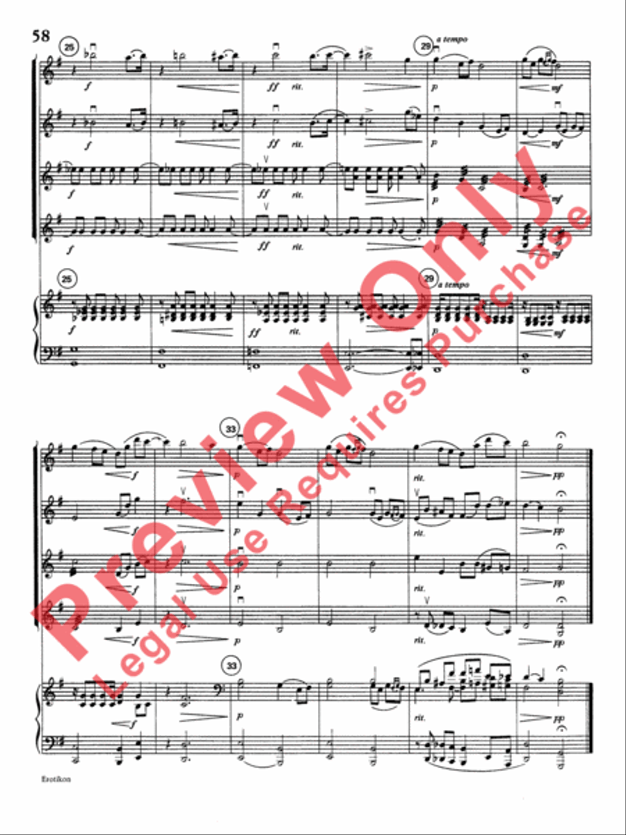 Highland/Etling Violin Quartet Series: Book 1