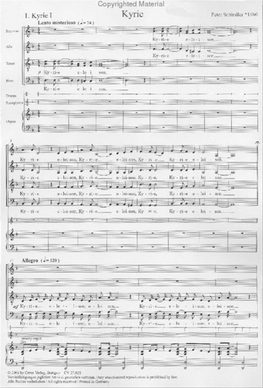Missa in Jazz 4-Part scores gallery preview page 2