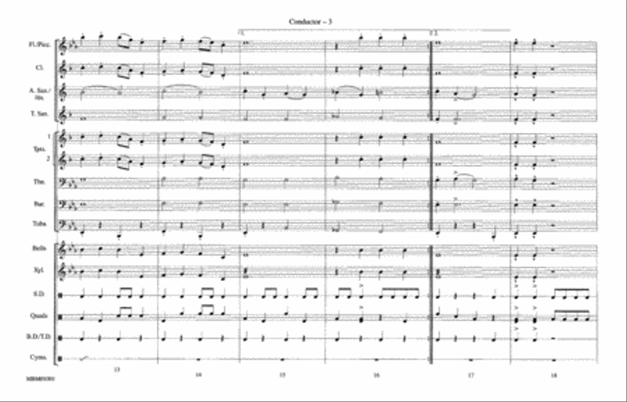 Sleigh Ride: Score Marching Band scores gallery preview page 3
