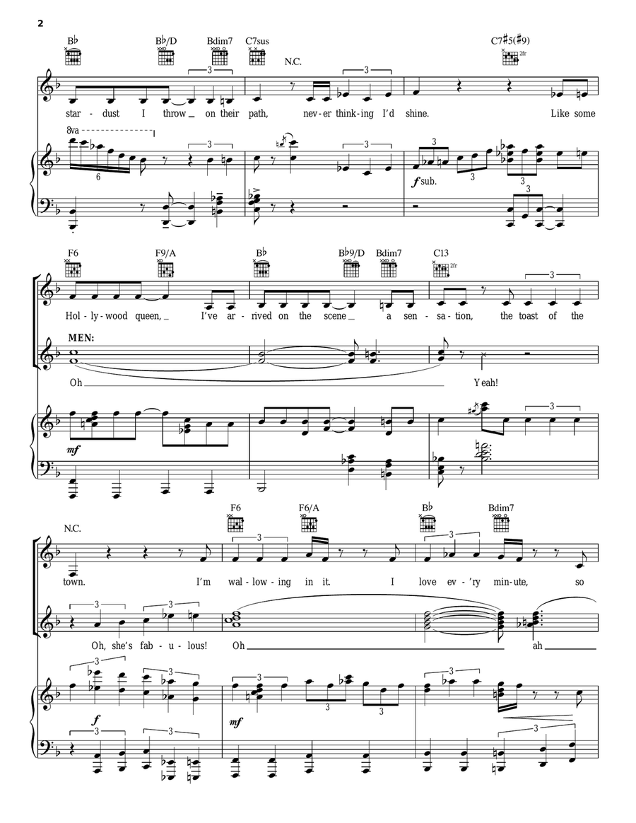 One Of The Boys (from 9 to 5: The Musical) Piano, Vocal, Guitar scores gallery preview page 2