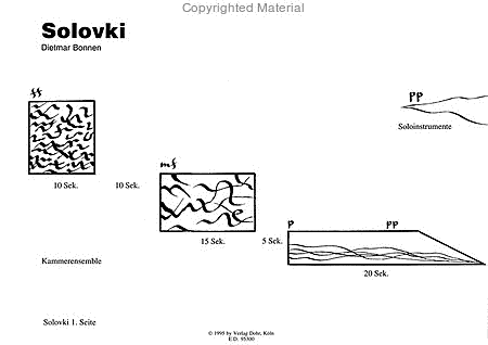 Rodini - Solovki - Archangelos (1994/95) -Drei grafische Stücke für verschiedene Besetzungen-