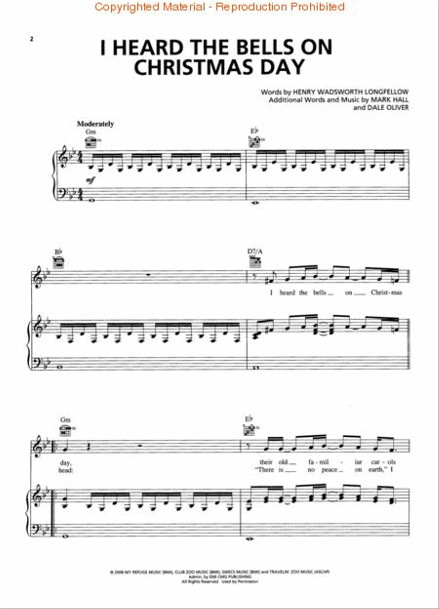 Casting Crowns – Peace on Earth Piano, Vocal, Guitar scores gallery preview page 2
