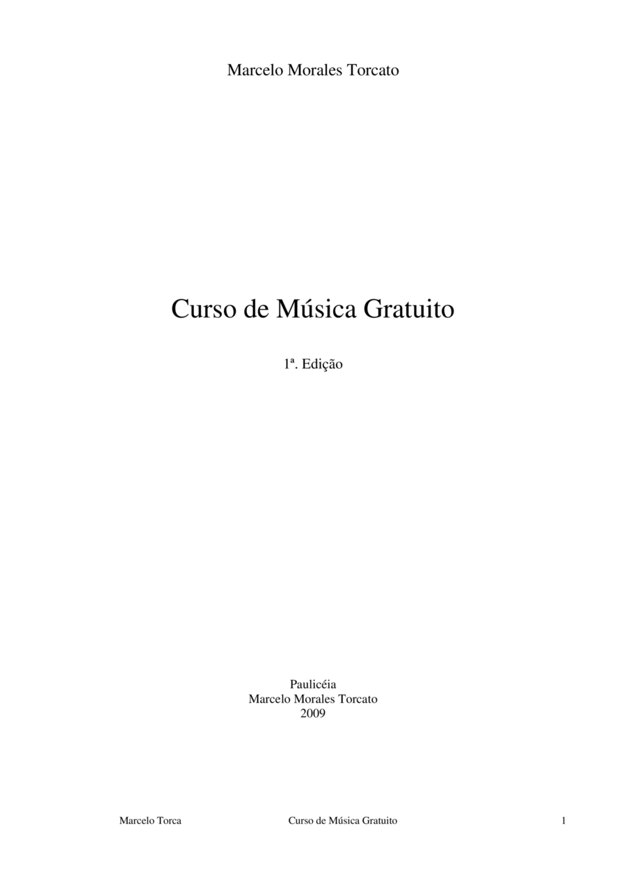 Curso de Música Gratuito Piano, Vocal, Guitar scores gallery preview page 1