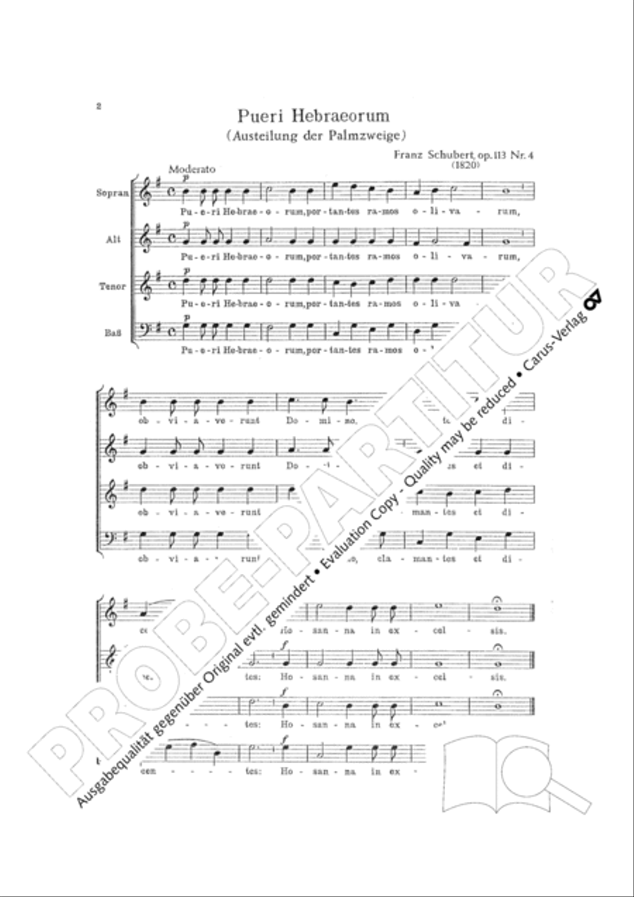 Gesange am Palmsonntag Score scores gallery preview page 3