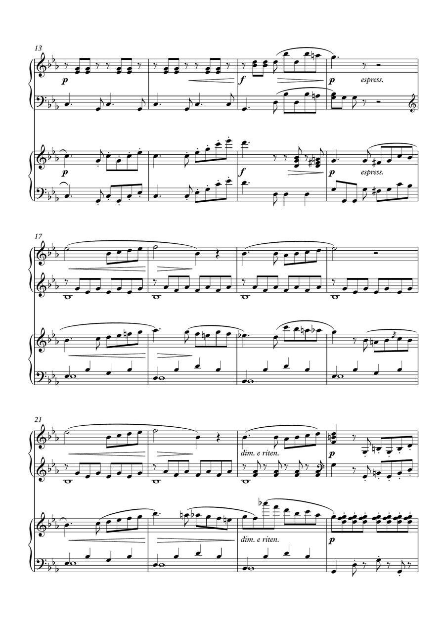 Burgmüller Etude Op 105 No.2 for 2 pianos Burgmüller Etude Op 105 No.2 for 2 pianos