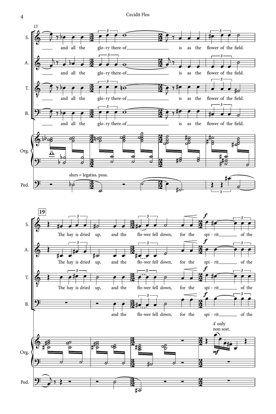 Cecidit Flos 4-Part scores gallery preview page 3