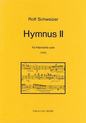 Hymnus II für Klarinette solo "Der du bist drei in Einigkeit" (1989)
