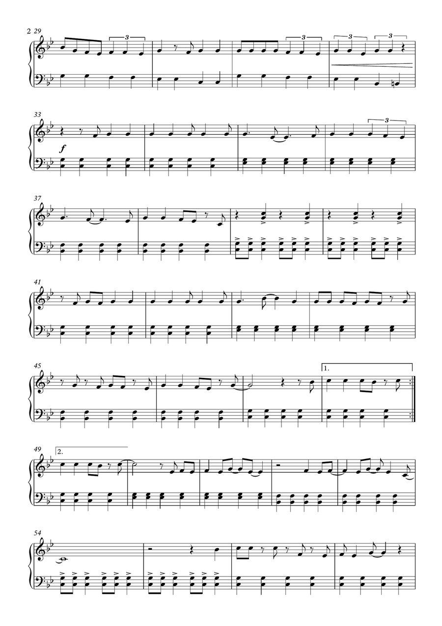I Bet You Look Good On The Dancefloor Easy Piano scores gallery preview page 2