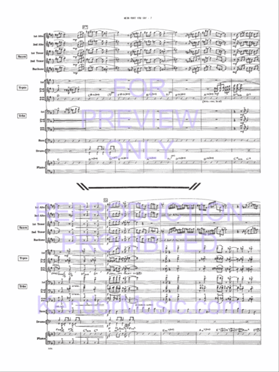 Mean What You Say Mean What You Say Jazz Ensemble scores gallery preview page 8